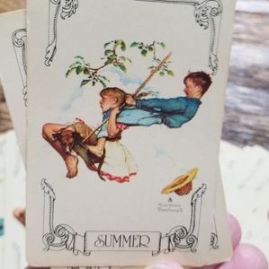 Vintage Trump playing cards Norman Rockwell Summer All cards and 2 jokers USA